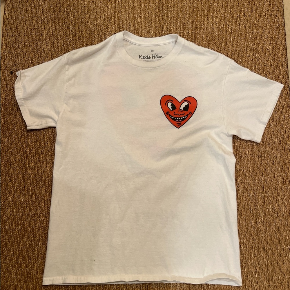 Ripple Junction White Tee with Red Graphic